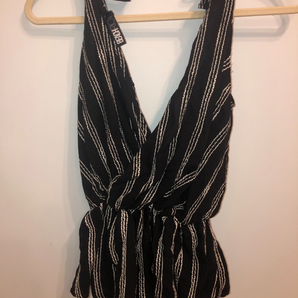 NWOT Beach Riot Black and White Romper - Picture 3 of 4